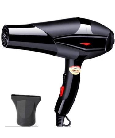 1800W Pro Hair Dryer with Nozzle Ionic Powerful Salon Professional Blow Dryer DC Motor Fast Hairdryer with 2 Speed and 3 Heat Settings Hanging Loop for Hairstylist Dresser Home Men and Women Small