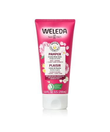 Weleda Pamper Creamy Body Wash Rose + Jasmine + Ylang Ylang Extracts 6.8 fl oz (200 ml)