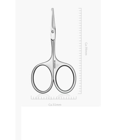 UNbit Nose Hair Trimmer Facial Hair Scissors Rounded Professional Stainless Steel Mustache Nose Hair Beard Eyebrows Eyelashes Trimming Clippers Trimmer - Buy Online on GoSupps.com