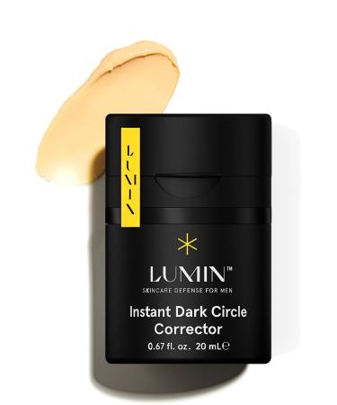 Lumin Instant Dark Circle Corrector for Men (Not A Concealer) Reduce The Look of Dark Circles Puffiness Under Eye Men Makeup Color Correcting Eye Cream Perfect for Light Skin tones 20mL A. Light