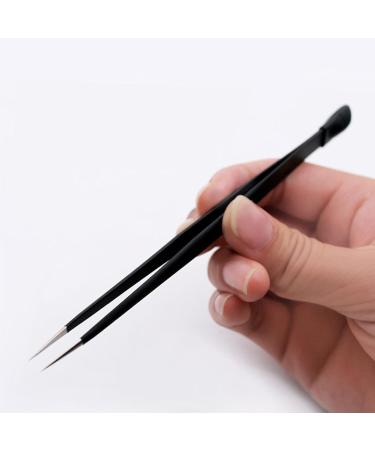 Libcflcc Nail Art Tweezers - Stainless Steel Double-Headed with Rhinestones | One Size - International Shipping Available - Buy Online on GoSupps.com