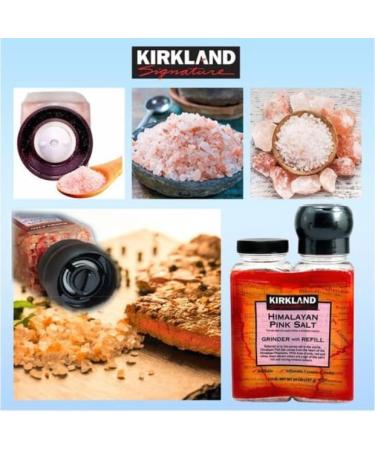 Kirkland Signature Pink Salt Grinder with Refill-Himalaya Pinh Salt- Kosher - Refillable - Adjustable Ceramic Grinde 737g - Buy Online on GoSupps.com