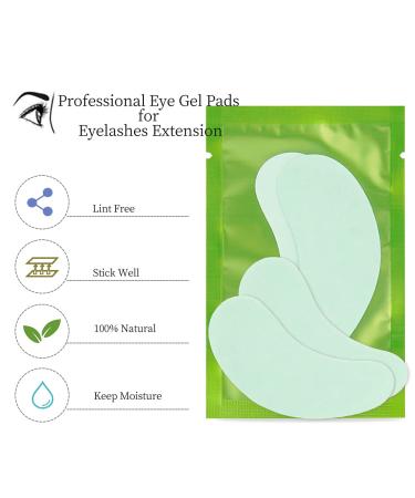 Lunamoon Eye Pads for Eyelash Extensions & Lifting | 50 Couples Green | Premium Eyelash Color & Eye Patches - Buy Online on GoSupps.com