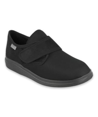 dr Orto Women Men Orthopedic Shoes Adjustable Width Velcro Shoes Black 36-48 EU (Black Numeric_39)