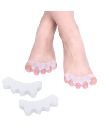 Toe Spreader Hallux Valgus Silicone - 4 Pack Toe Separator for All Toes - Soft Foot Correction Bandage for Men & Women - Buy Online on GoSupps.com