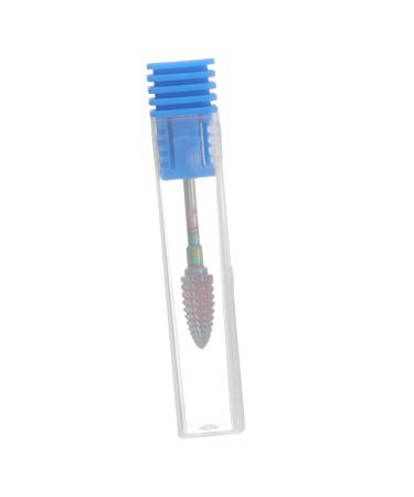 PLAFOPE Nail Bit Cuticle Pusher Manicure Tools Nail Art Polishing Tools Women Nail Drill Bit Nail Drill Bits for Nail Salon Nail Art Drill Bits Manicure Drill Bits Tungsten Steel 5.4x1.2cm Colorful