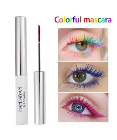 Allbestaye Waterproof Colorful Mascara | Fine Brush for Long-Lasting Eyelashes - Green Black White - Buy Online on GoSupps.com