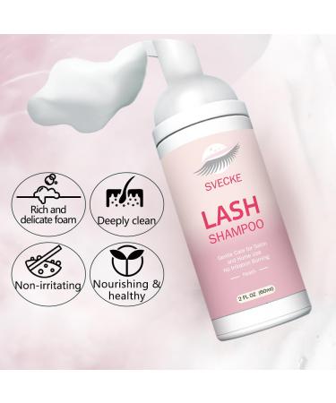 Lash Shampoo Kit for Eyelash Extensions | 2 fl.oz Eyelash Cleaner Foam | Salon & Home Use | Peach - International Shipping Available - Buy Online on GoSupps.com