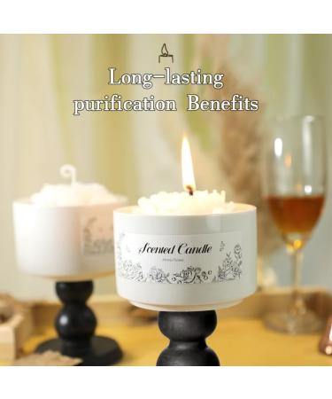 Scented Candle for Women | 7.5 oz Natural Soy Aromatherapy Candle | Floral Scents in Elegant Ceramic Wood Cup | Perfect Gift for Men & Women - Buy Online on GoSupps.com