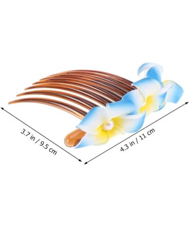 Angoily Bridal Hair Comb Bridal Hair Accessories Plumeria Flower Hair Side Comb Bridal Headdress Bride Insert Comb Hair Clip Hair Barrettes Women Hairpin French Hawaii Bridesmaid - Buy Online on GoSupps.com