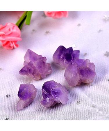 50/100g Natural Amethyst Raw Quartz Small Cluster Reiki Stone Crystal Point Specimen Home Decor Raw Crystals - Crystal Cluster (Color : Random delivery Size : 100g) 100g Random delivery - Buy Online on GoSupps.com