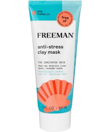 Freeman Anti-Stress Clay Mask For Irritated Skin - Buy Online on GoSupps.com