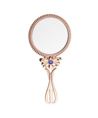 EYHLKM Vintage Style Handheld Mirror Makeup Beauty Makeup Hand Cosmetic Ladies Mirror for Travel Makeup Tool