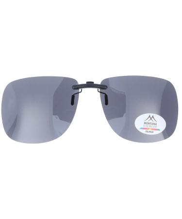 Montana Eyewear C1 sun protection clip-on polarized + UV400 - with practical clip on in grey