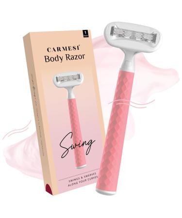 Carmesi Body Razor Swing |Swing and swing along their curves |Moisture band with aloe vera & vit e 2-way turning joint unique diamond-structured handle |Pink Passion |1