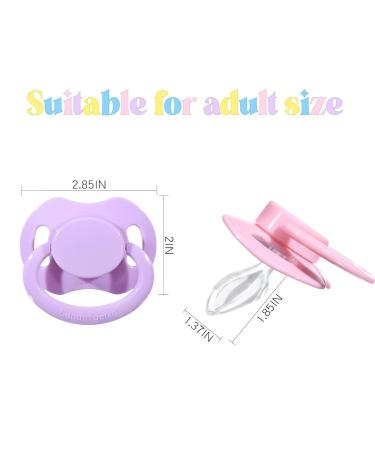 Landofgenie Adult Size Pacifier - Large Teat Shield 3pcs Set in Black Pink Purple | Bone Shape - Perfect for Adults - Buy Online on GoSupps.com