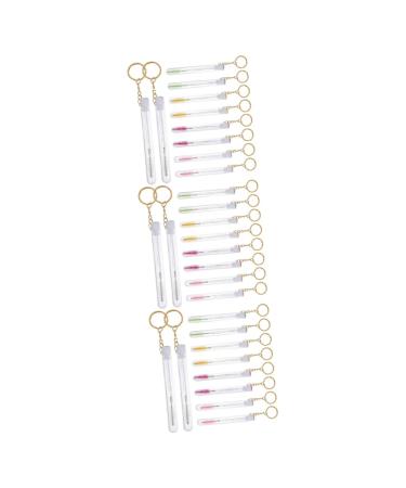 FOMIYES 30 pcs with Girl Makeup Mascara Wand Eyelash Diamond Tubes Mascarades Women for Test Crystal 11.2x1cmx3pcs Assorted Colorx3pcs