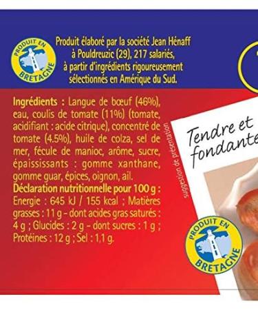 HENAFF Beef Tongue Tomato Sauce 410 g - Pack of 2 - Buy Online on GoSupps.com