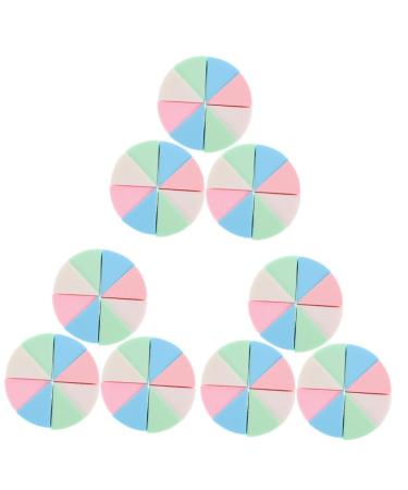 FOMIYES 9 Sets Triangular Sponge Puff Girl Makeup Sponge Foundation Makeup Pads Press Powder Makeup Cosmetics Sponge Wedge Makeup Pads for Pressed Powder Mix Miss Emulsion