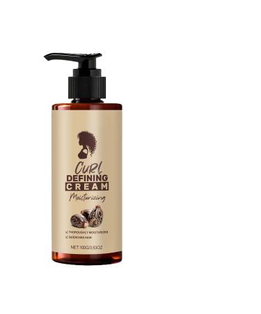 Generisch Curl Cream for Wavy Hair - 100ml Curl Enhancing Lotion Moisturizing Anti-Frizz Formula | Long-Lasting Style for Women and Girls. Dry Styling Routine for Home the