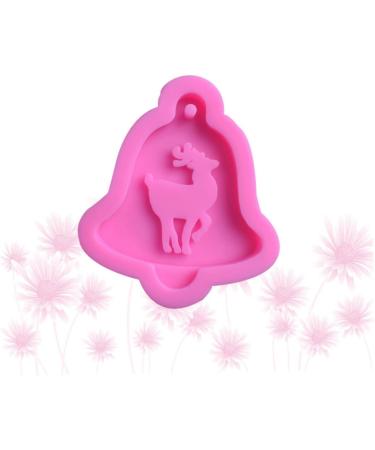 VILLCASE 3D Candle Mold 3D Silicone Mold Christmas Cake Pans Bell Silicone Mold DIY Christmas Craft Silicone Candle Mold Chocolate Silicone Molds Deer Fondant Mold Soap Lip Gloss Violet 11.00X9.00X1.50CM - Buy Online on GoSupps.com