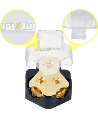 LEIGESAUDIO 2-Way Amp Copper Power Distribution Block for Car Audio Splitter (1Pack) - Buy Online on GoSupps.com