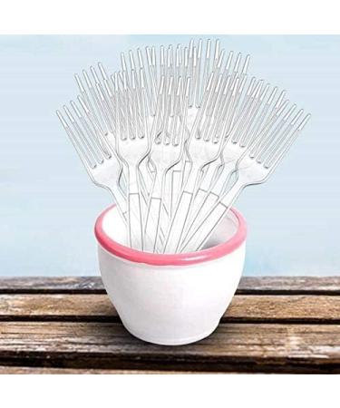 Oojami 300 Piece Heavy Duty Clear Plastic Forks - Ideal for Home, Office, Weddings, Parties, Picnics, Restaurants - 300 Forks - Buy Online on GoSupps.com