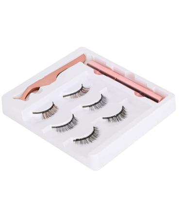 5D False Eyelashes Complete Makeup Set | 3 Pairs Magnetic Lashes Eyeliner & Tweezers - Shop Internationally - Buy Online on GoSupps.com