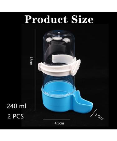 CaiHuaEr 2 PCS Bird Water Feeder Automatic Water Feeder Bird Water Bottles Bird Cage Food Feeder Cage Accessories for Cockatiel Parrots Budgie Lovebirds - Buy Online on GoSupps.com