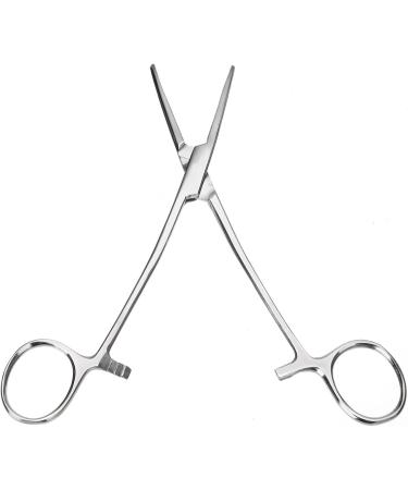 Hemostatic Tweezers for Pets - Stainless Steel Scissors for Dog & Cat Ear Hair Fishing Tool - 18cm Curved 18B - Buy Online on GoSupps.com