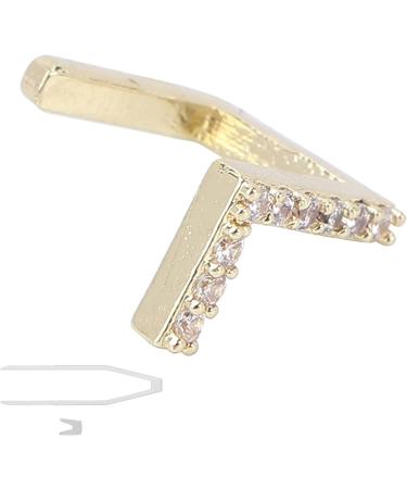 Capital Letter Hip Hop Tooth Removable Teeth Brace Decoration Teeth Accessory for Costume Party (Gold) Large Gold - Buy Online on GoSupps.com