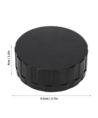 Round Prosthesis Container - Portable & Reusable Bath Box with Sieve & Magnetic Mirror for On-the-Go Care - Buy Online on GoSupps.com