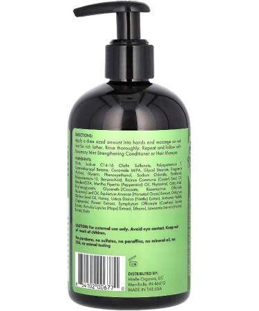 Rosemary Mint Shampoo Cindtioner Set with Travel Bottle 2pcs - Buy Online on GoSupps.com