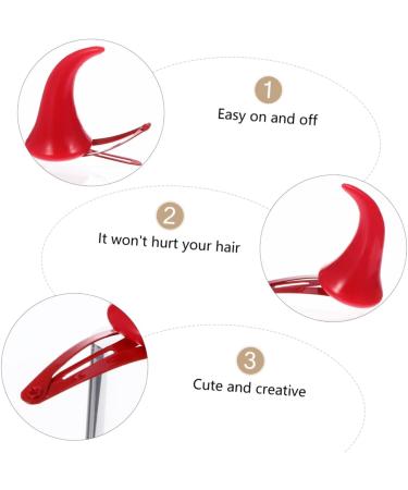 ABOOFAN 9 Pairs Halloween Decorative Red Horn Barrettes Ox Horn Halloween Hair Clip Devil Horns Devil Hair Clips Cosplay Halloween Hair Accessories Horn Hair Clips Horn Hairpin Demon Props - Buy Online on GoSupps.com
