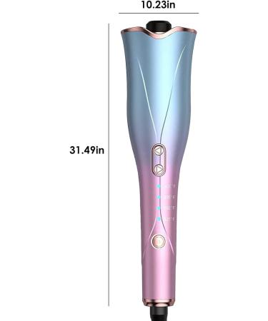 Rehomy Auto Rotating Curling Wand Hair Curler with 1 Rotating Barrel & 4 Temps & 3 Timer Auto Shut-Off for Hair Styling - Buy Online on GoSupps.com