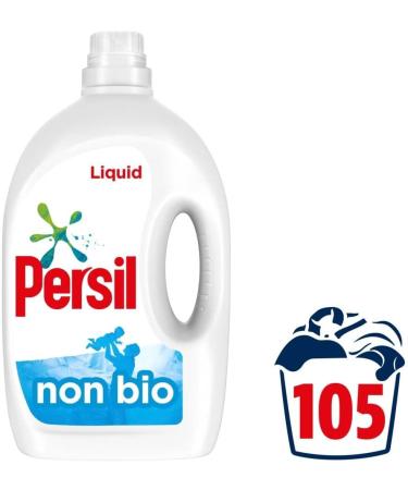 Persil Non-Bio Concentrated Laundry Washing Liquid Detergent - Tough on Stains - 105 Washes - Gentle Next to Sensitive Skin with 7 Days of Lasting Freshness 2.835L 2 Pack 2.84 l (Pack of 1) - Buy Online on GoSupps.com