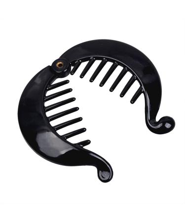 4-Piece Banana Fish Hair Clips Set | Stylish French Round Ponytail Holders for Women & Girls - Hair Accessories - Buy Online on GoSupps.com