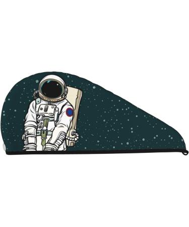 Shop Astronaut Traveler Microfiber Hair Towel - Soft Super Absorbent Hair Wrap for Women | Quick Dry Coral Velvet for Long Curly & Thick Hair - Buy Online on GoSupps.com