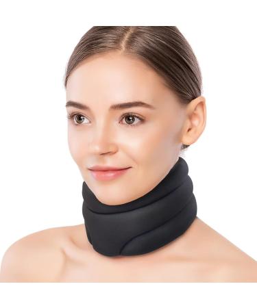 Neuleben Snooze - Premium Sleep Aid Neck Support Pillow (Black) | International Shipping Available - Buy Online on GoSupps.com