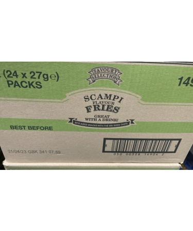 Smiths Scampi Fries 96x27g - 96 Pack Full Box of 4 Cards