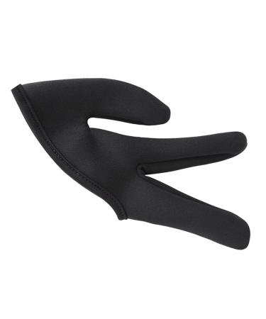 CLISPEED Hair Straightener Gloves 1pc Finger Cot Gloves Hair Curler Modeling Finger Guard Heat Resistant Barber Gloves Black 11x10cm