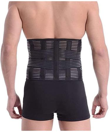 Lumbar Belt for Back Pain Relief | Adjustable Elastic Back Support for Men & Women | Sciatica & Herniated Disc Relief | Breathable Comfort | Size XL - Black - Buy Online on GoSupps.com