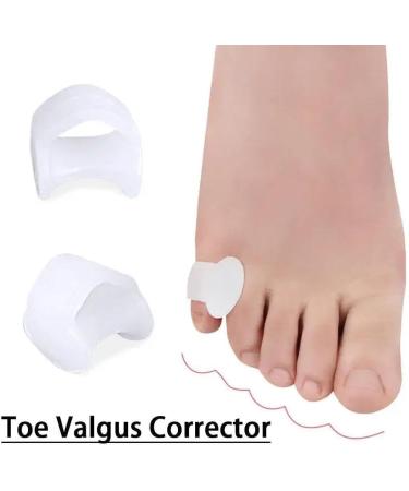 Buy EIRZNGXQ White Silicone Toe Separators for Hallux Valgus - Foot Care Tools for Comfort & Relief - Buy Online on GoSupps.com