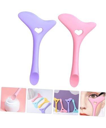 DOITOOL 4 Pcs Eyeliner Silicone Molds Eyeshadow Makeup Face Cream Silicone Applicator Miss Cosmetics Eyelash mediumx2pcs Assorted Colorx2pcs - Buy Online on GoSupps.com