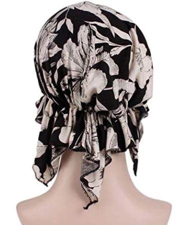 Pre Tied Chemo Head Scarf 3 Pack - Beanie Skull Caps for Women (Set6-Long Style) - Buy Online on GoSupps.com