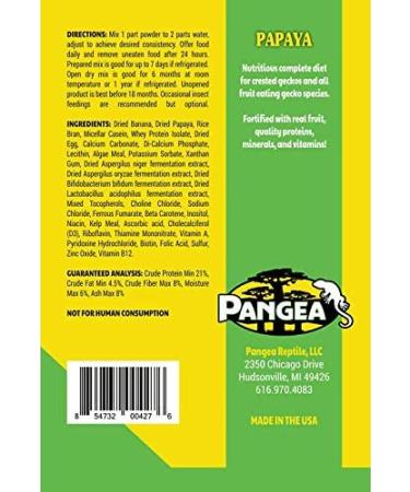 Pangea Banana Papaya Fruit Mix for Crested Geckos - 12 lb Complete Diet - Buy Online on GoSupps.com