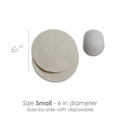 LANACare Organic Nursing Pads - Reusable Breast Pads, Softline Style, Small Size - Buy Online on GoSupps.com