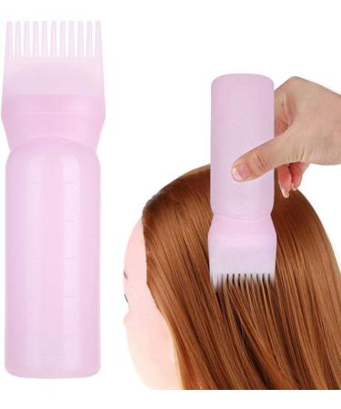 Serlium Hair Oil Applicator Bottle - 160ml Root Ridge Light Oil Bottle for Scalp Treatment & Hair Dye (Set of 2 Pink) - Buy Online on GoSupps.com