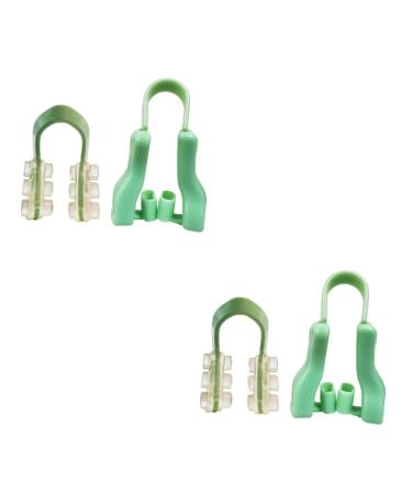 Hemoton 4 Sets Nose Clip Set Device Nose Clip snoring Nose Plugs Swim Nose Clip with Clip Slimming Body Suit Sleeping Nose Clips Woman Fader Mini