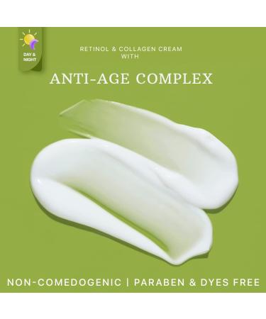 Retinol Anti-Aging Face Moisturizer Cream for Women | Day & Night Rapid Wrinkle Repair | Collagen & Hyaluronic Acid | Neck & D collet Care - Buy Online on GoSupps.com